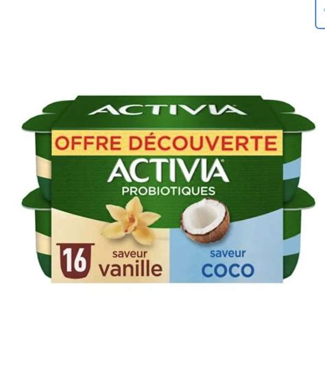 Yaourt Au Bifidus Saveur Vanille Coco Activia 16 X 125 G La Belle