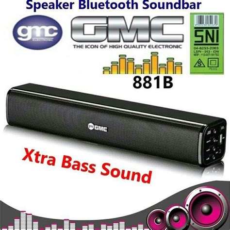 Jual Speaker Portabel Bluetooth Gmc B Fm Radio Usb Super Bass