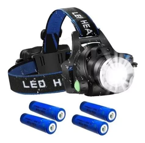 Linterna frontal T6 LED Cree con zoom táctico profesional MercadoLibre