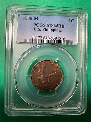 Us Philippines One Centavo M Pcgs Ms Rb Ebay