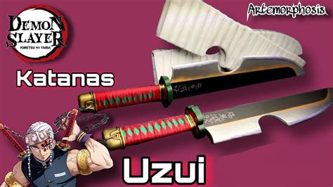 CÓMO HACER KATANAS DE UZUI TENGEN Demon Slayer KIMETSU NO YAIBA