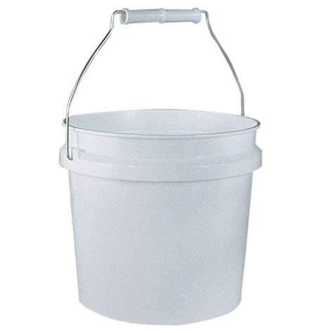 Leaktite 1 Gal Plastic White Pail 24 Pack 210646 The Home Depot