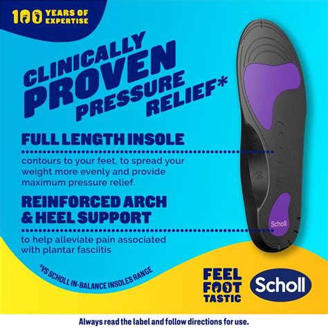 Buy Scholl In Balance Pain Relief Plantar Fasciitis Orthotic Insole