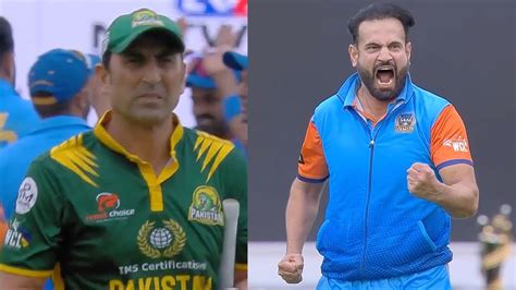 Angry Irfan Pathan Aggressive Celebration After Taking Younis Khan