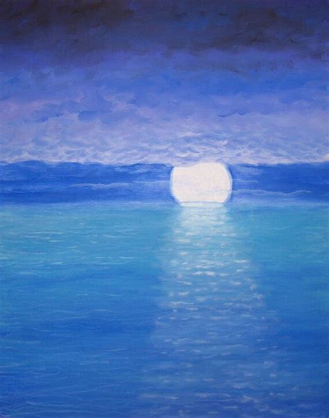 Acrylic Painting Moonlight - Painting Watercolor