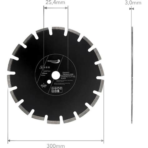 Disque Diamant Mm X Mm Abrasif Pour Asphalte Chape B Ton