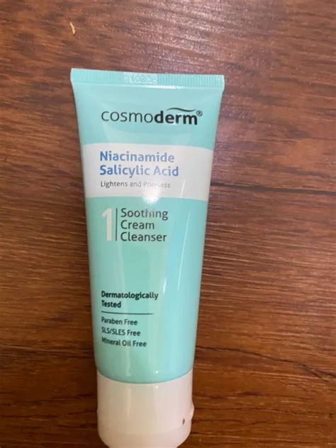 Cosmoderm Niacinamide Salicylic Acid Soothing Cream Cleanser 50ml Lazada