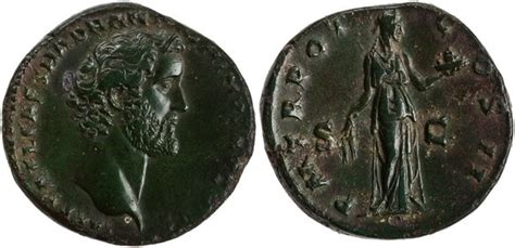 Sestertius Antoninus Pius P M Tr Pot Cos Ii S C Fides Imperio