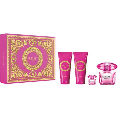 Versace Bright Crystal Absolu 4pc Edp Set Cupids Fragrances