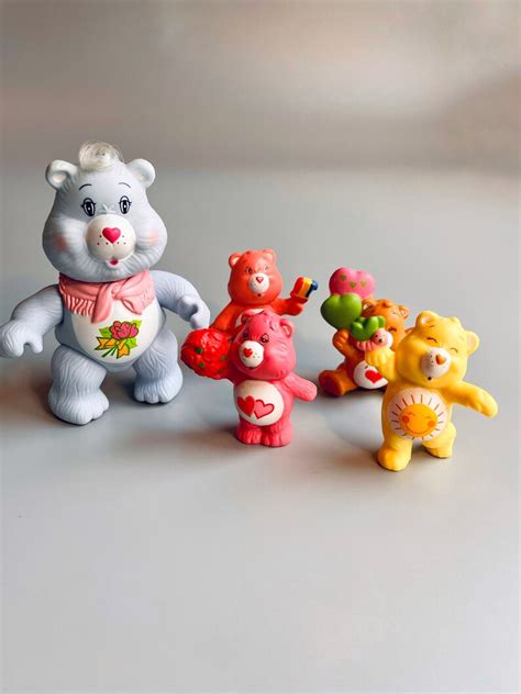 Vintage Care Bear Figurines Posable Care Bear Figure Etsy Uk