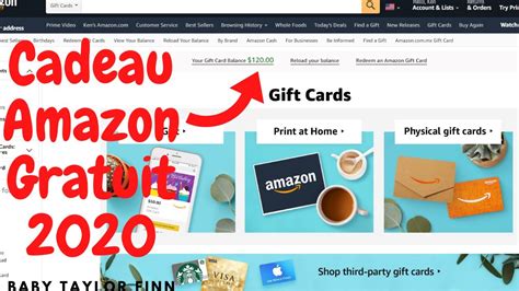 Carte Cadeau Amazon Gratuit 2020 Avoir Carte Cadeau Amazon Gratuit