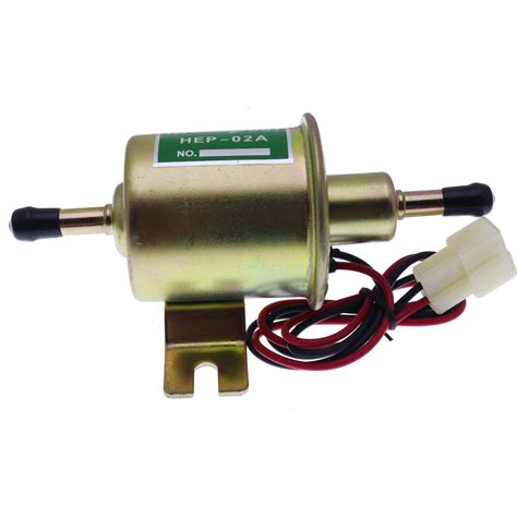 Universal 12v 2 5 4 Psi Gas Inline Low Pressure Electric Fuel Pump Hep02a Ebay