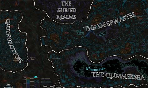 [OC] Map of the Underdark from d&d (Faerun, dnd 5e) below Cormyr : r ...