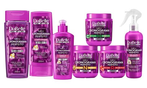 Kit Meu Cronograma Perfeito Dabelle Hair Produtos Shampoo