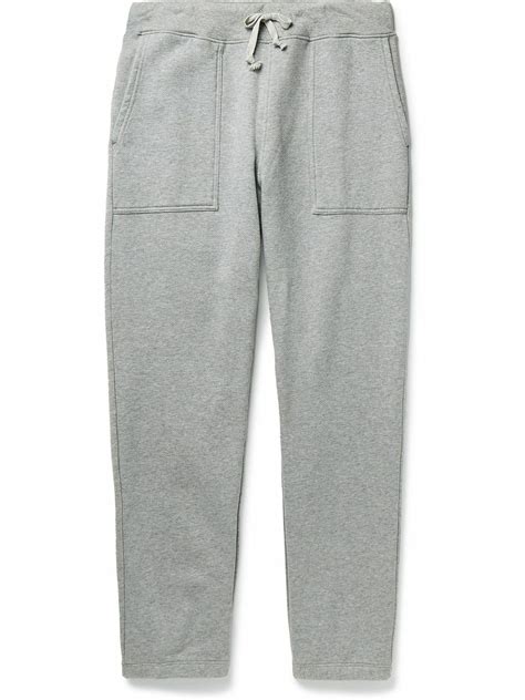 Save Khaki United Tapered Organic Cotton Jersey Sweatpants Gray