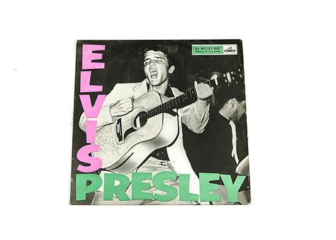 Elvis Presley Rock N Roll HMV CLP 1093 UK 1956 Album Sleeve VG