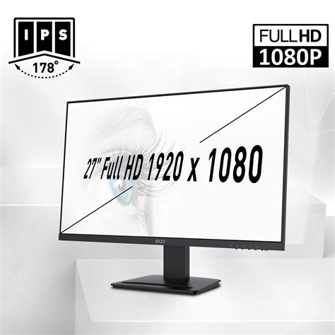 MSI PRO MP273A 27 FHD 100HZ FLAT IPS BUSINESS PRODUCTIVITY MONITOR