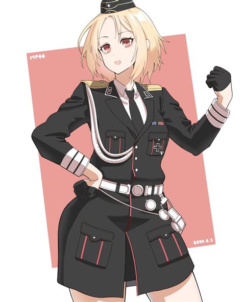 「mp40 ドールズフロントライン 少女前線 」とりゅふのイラスト