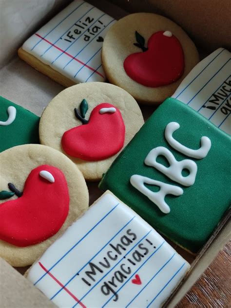 Galletas Para El D A Del Maestro Sweet Box Royal Icing Mayo Teacher