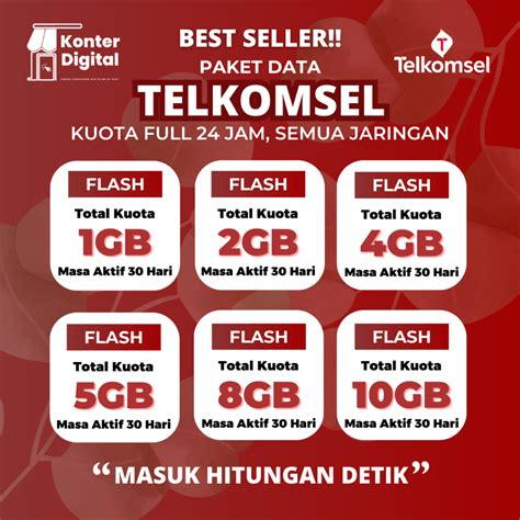 Jual Paket Data Telkomsel Bulanan Bisa Ke Semua Nomor Jam Hari