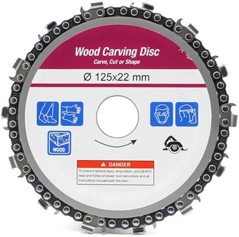 Yakamoz Chainsaw Disc 5 Inch Angle Grinder Disc Chain Plate Arbor Wood