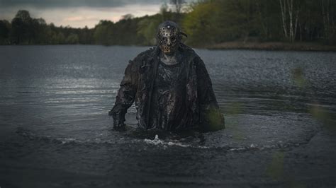 Water Men Mask Standing In Water Trees Horror Freddy Vs Jason