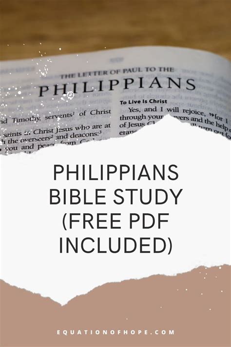 Philippians bible study (free pdf included) | Bible study, Bible study ...