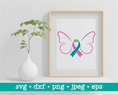 Metastatic Breast Cancer Ribbon Svg Metastatic Breast Cancer Etsy