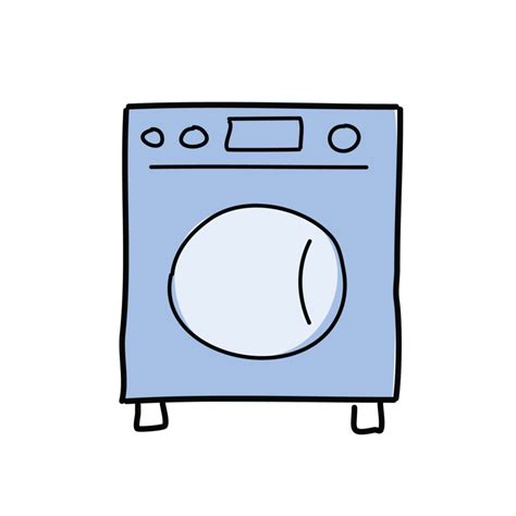 Washing Machine Anime Cute Character Cartoon Model Emotion Illustration