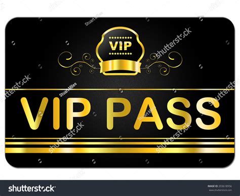 Vip Pass Meaning Very Important Person Stock Illustration 203618956 Shutterstock