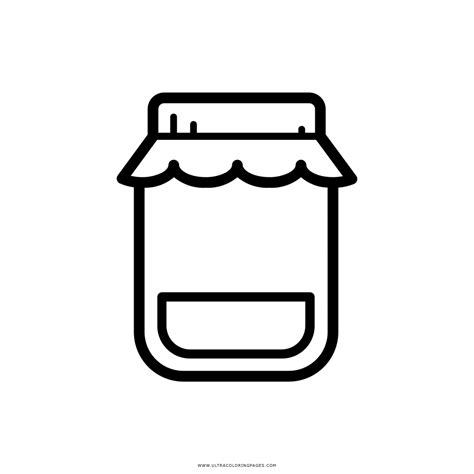 Jar Of Jam Coloring Pages