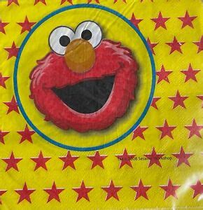 Sesame Street Large Paper Napkins Pack Of 12 Peci Australia Pty Ltd