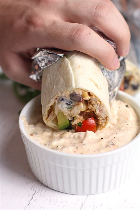 Mexican Chicken Burritos With Chipotle Crema SueBee Homemaker