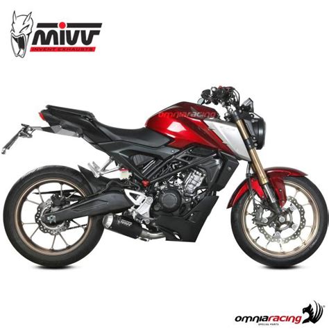 Mivv Mk3 Full Exhaust System Slip On In Black Steel Racing For