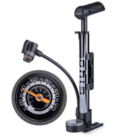 CXWXC Portable Bike Pump with Gauge 120 Psi Bicycle Air Pump Fits Presta & Schrader & Dunlop ...