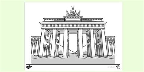 Free Brandenburg Gate Colouring Sheet Colouring Sheets