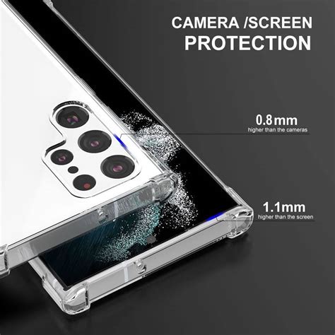 Cresee Compatible with Samsung Galaxy S22 Ultra 5G, Crystal Clear Cover ...