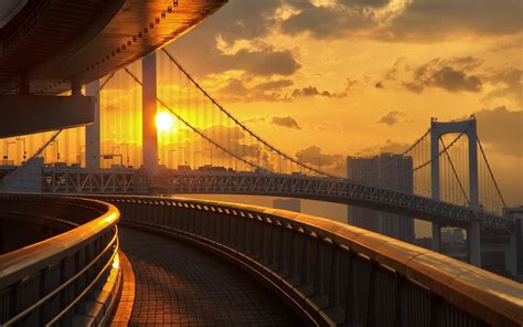 Hintergrundbilder 1920x1200 px Brücke Brücken Regenbogen Tokio