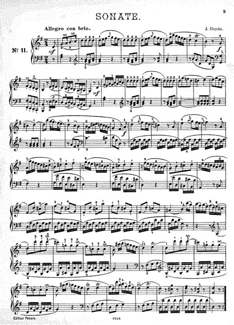 Keyboard Sonata In G Major Hob XVI 27 Haydn Joseph IMSLP Free