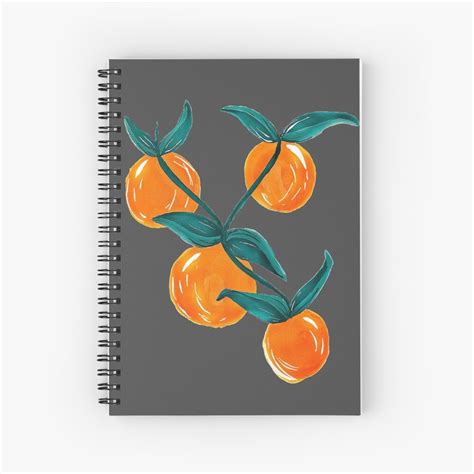 Oranges Design 5 Spiral Notebook By Lashayarts Redbubble