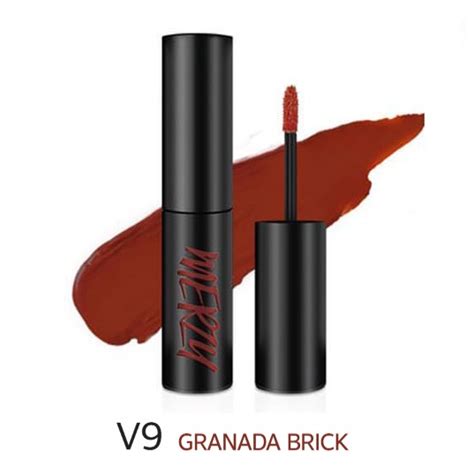 Son Kem Merzy The First Velvet Tint 4 5g V9 Granada Brick Đỏ cam trầm