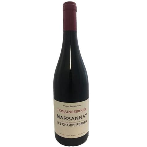 Marsannay Les Champs Perdrix 2018 Domaine Sirugue 75 Cl Vin Rouge