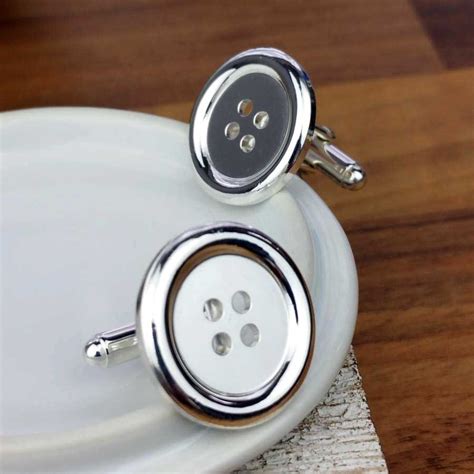 Button Cufflinks In Handmade Sterling Silver | ShopStreet.ie