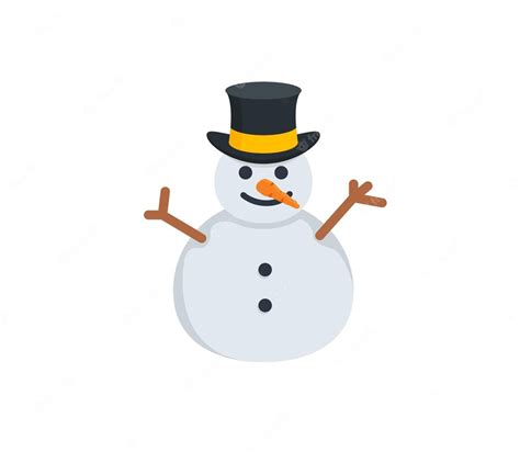 Premium Vector | Snowman vector isolated icon. snowman emoji ...