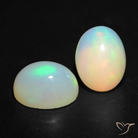 2 77 Carat Oval Opal Gemstones Loose Certified Opal From Ethiopia