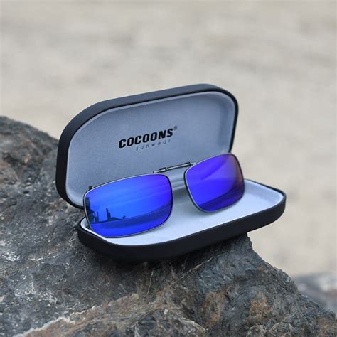 Clip-Ons REC15-52 Gunmetal Polarized Blue Mirror