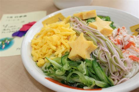 行事食 七夕そうめん 介護老人保健施設 グリーンビレッジ蕨