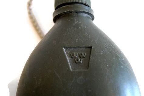 Swedish Army Water Flask Water Bottle Vintage Plastic Green Etsy