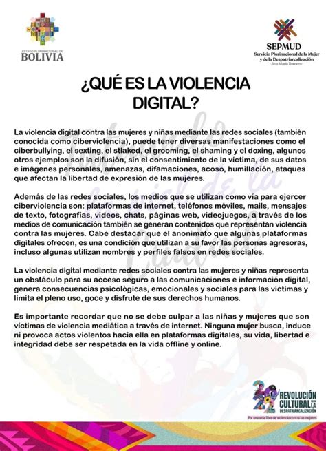 Prevenci N De La Violencia Digital Sepmud