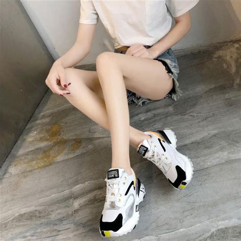 Women Vulcanized Shoes Comfortable Round Head Lace Up Sports Sneakers